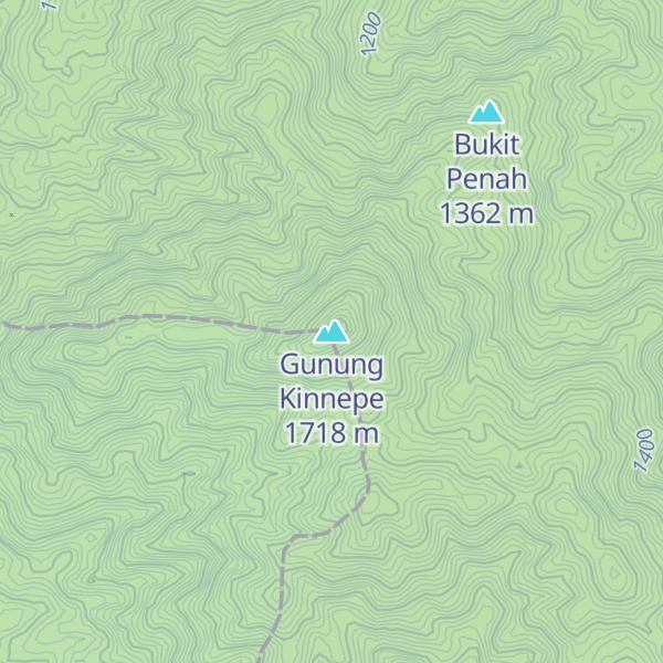 Map of Gunung Kinnepe