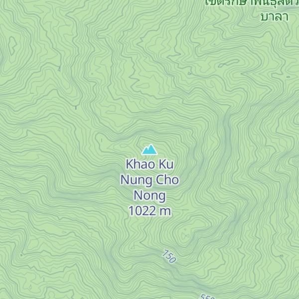 Map of Khao Ku Nung Cho Nong