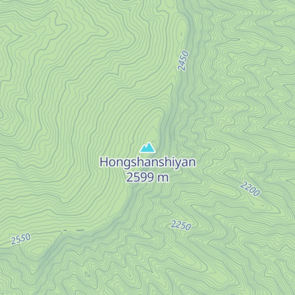 Map of Hongshanshiyan