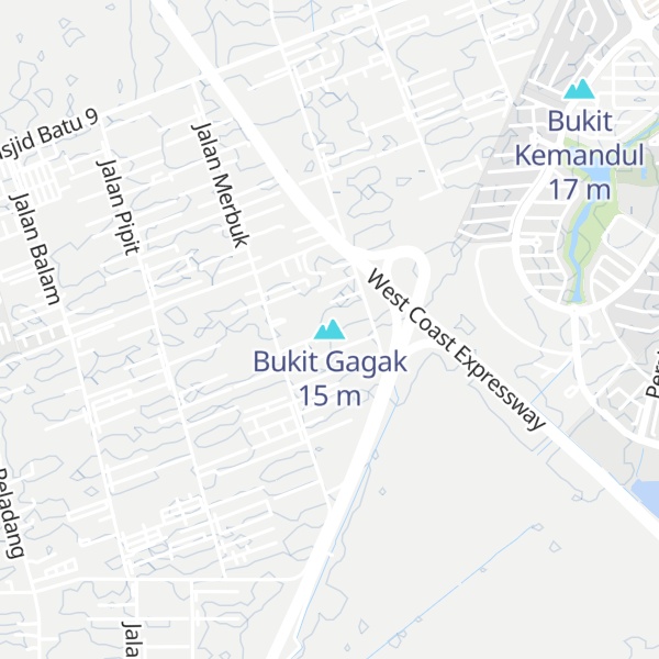 Map of Bukit Gagak