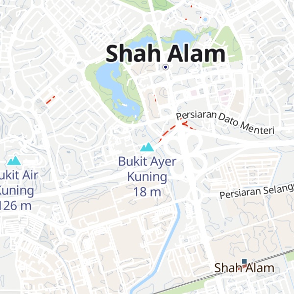 Map of Bukit Ayer Kuning
