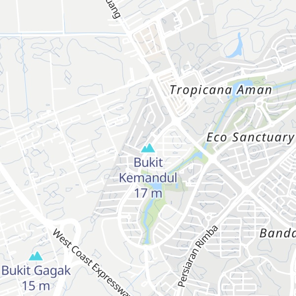 Map of Bukit Kemandul