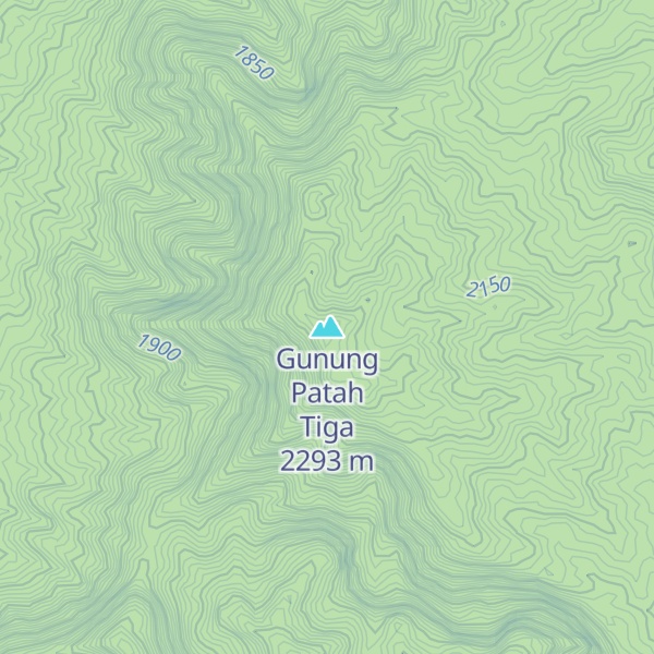 Map of Gunung Patah Tiga