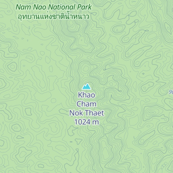 Map of Khao Cham Nok Thaet