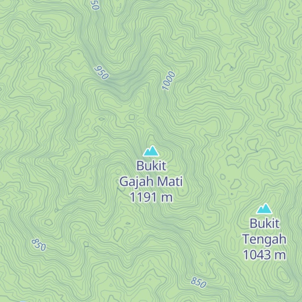 Map of Bukit Gajah Mati