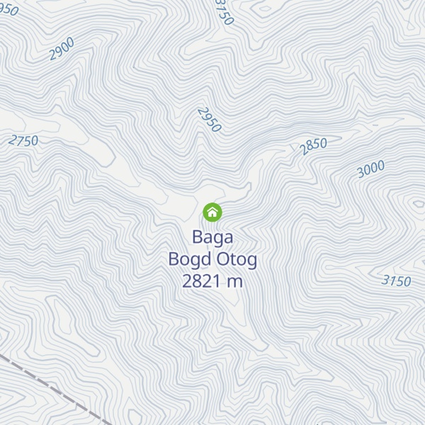 Map of Baga Bogd Otog