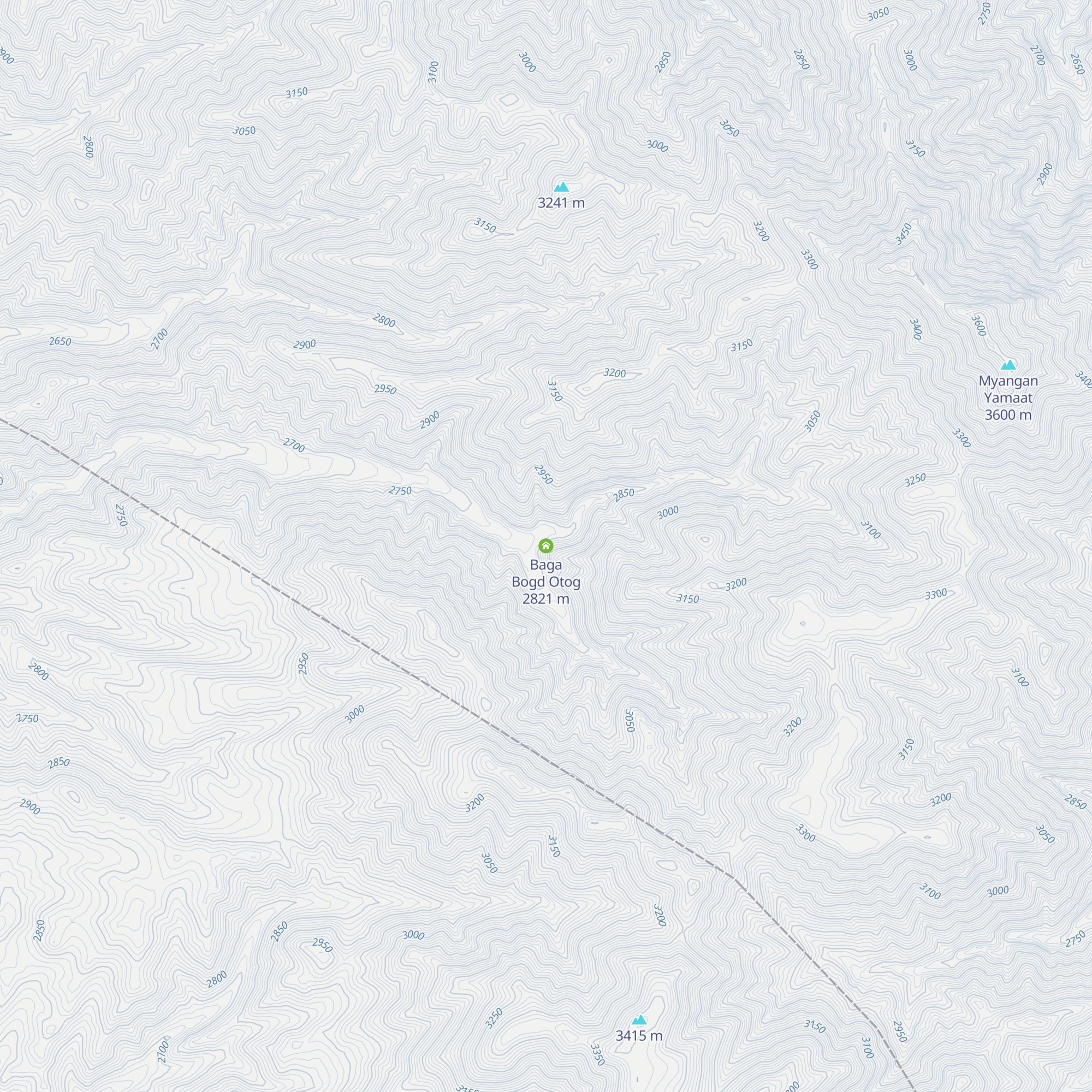 Baga Bogd Otog map