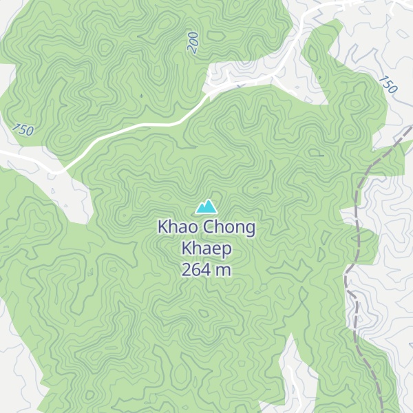 Map of Khao Chong Khaep