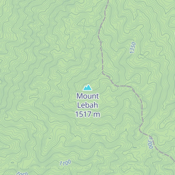 Map of Mount Lebah