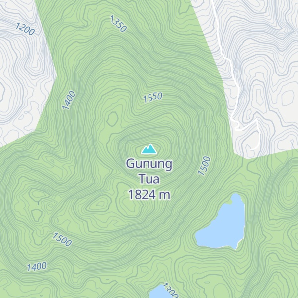 Map of Gunung Tua
