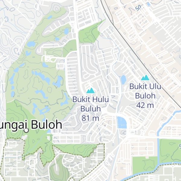 Map of Bukit Hulu Buluh