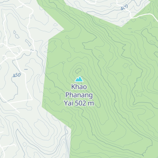 Map of Khao Phanang Yai