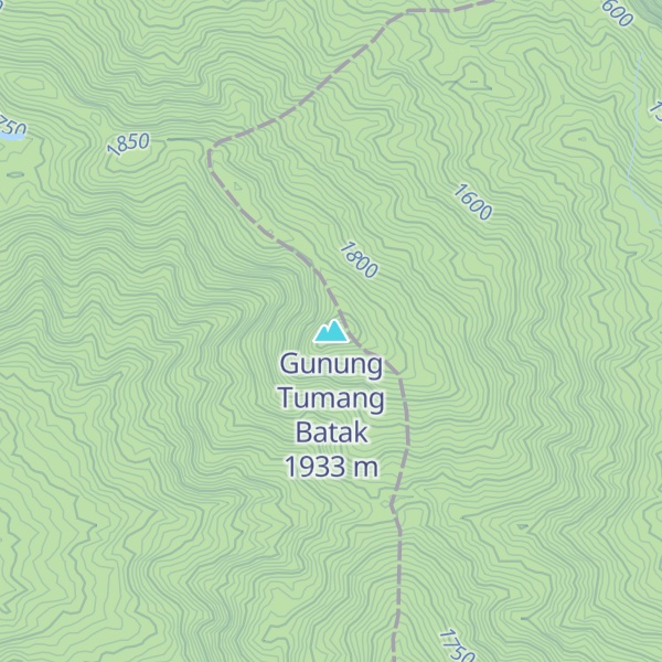 Map of Gunung Tumang Batak