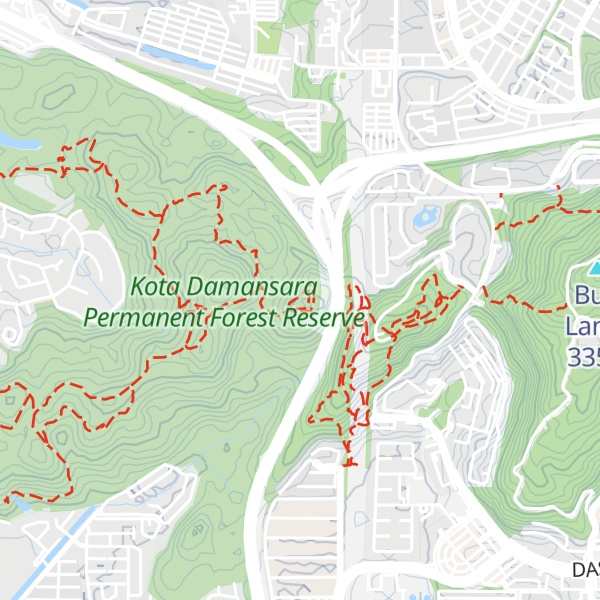 Map of Puncak Denai Tiga Puteri