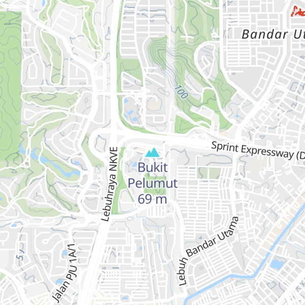 Map of Bukit Pelumut