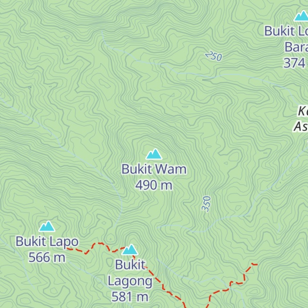 Map of Bukit Wam