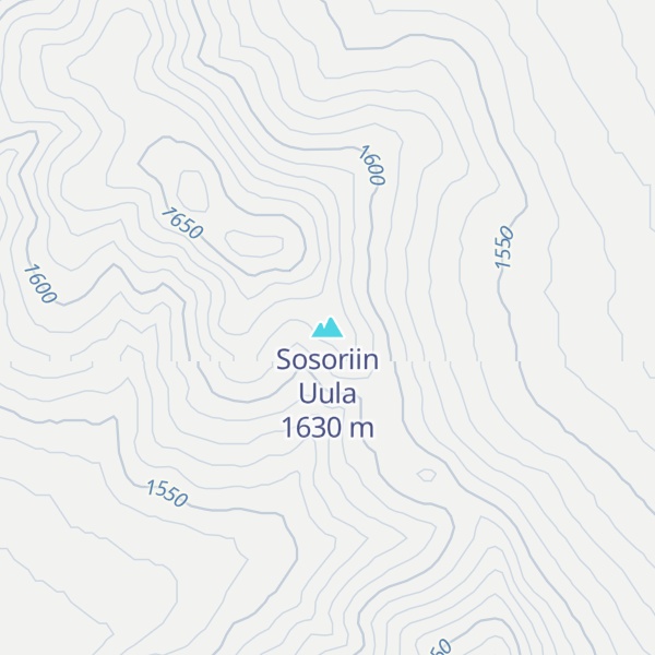 Map of Sosoriin Uula