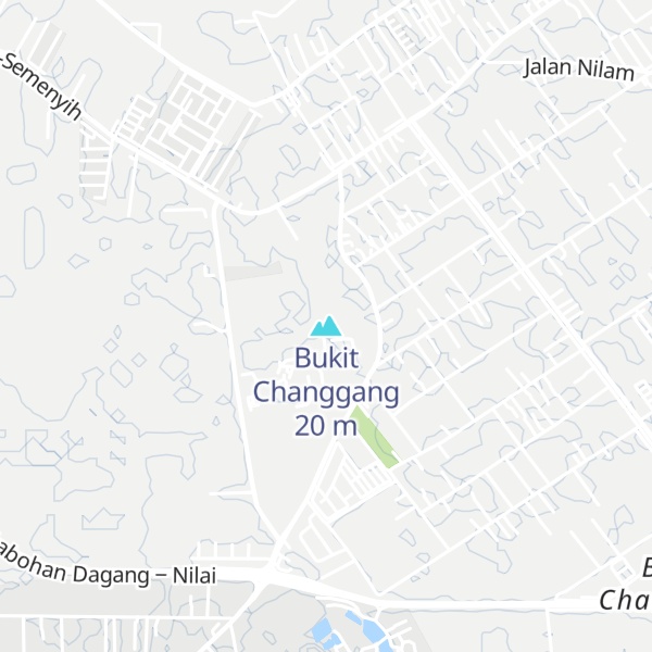 Map of Bukit Changgang