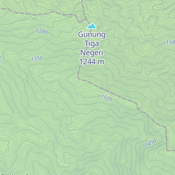 Map of Bukit Hulu Bernam
