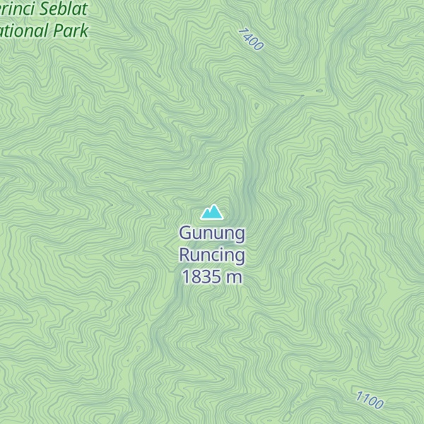 Map of Gunung Runcing
