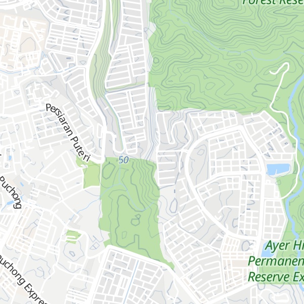 Map of Bukit Hitam