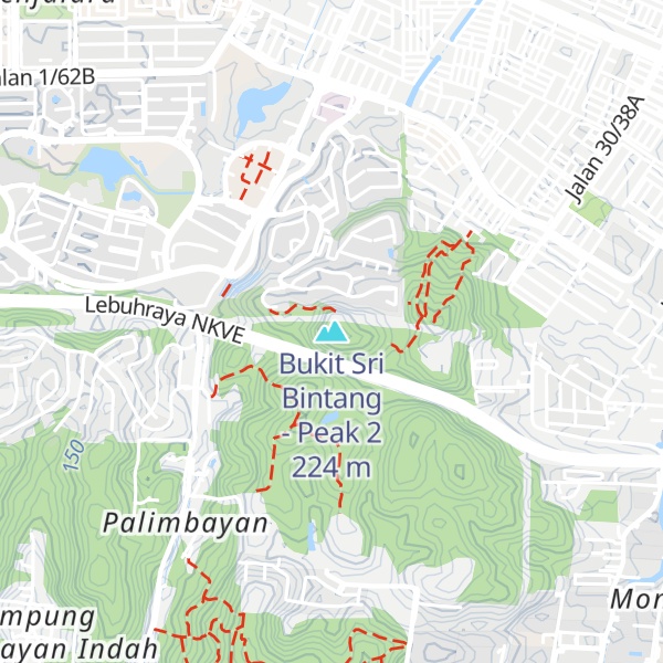Map of Bukit Sri Bintang - Peak 2