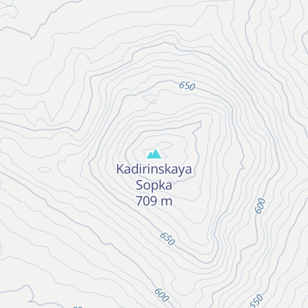 Map of Kadirinskaya Sopka