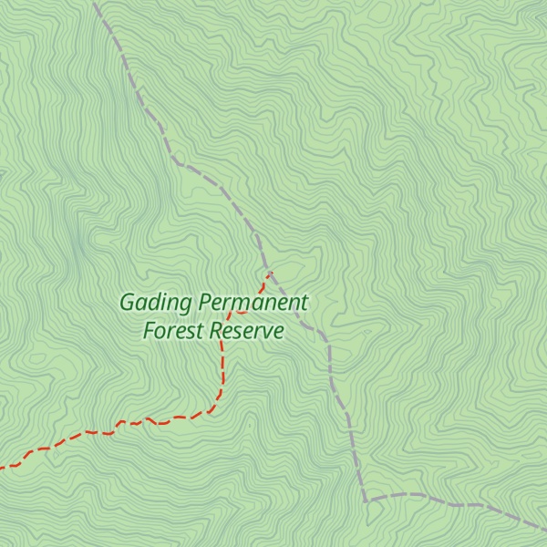 Map of Gunung Semangkok