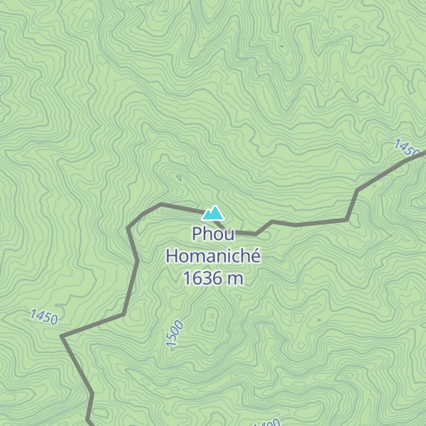 Map of Phou Homaniché