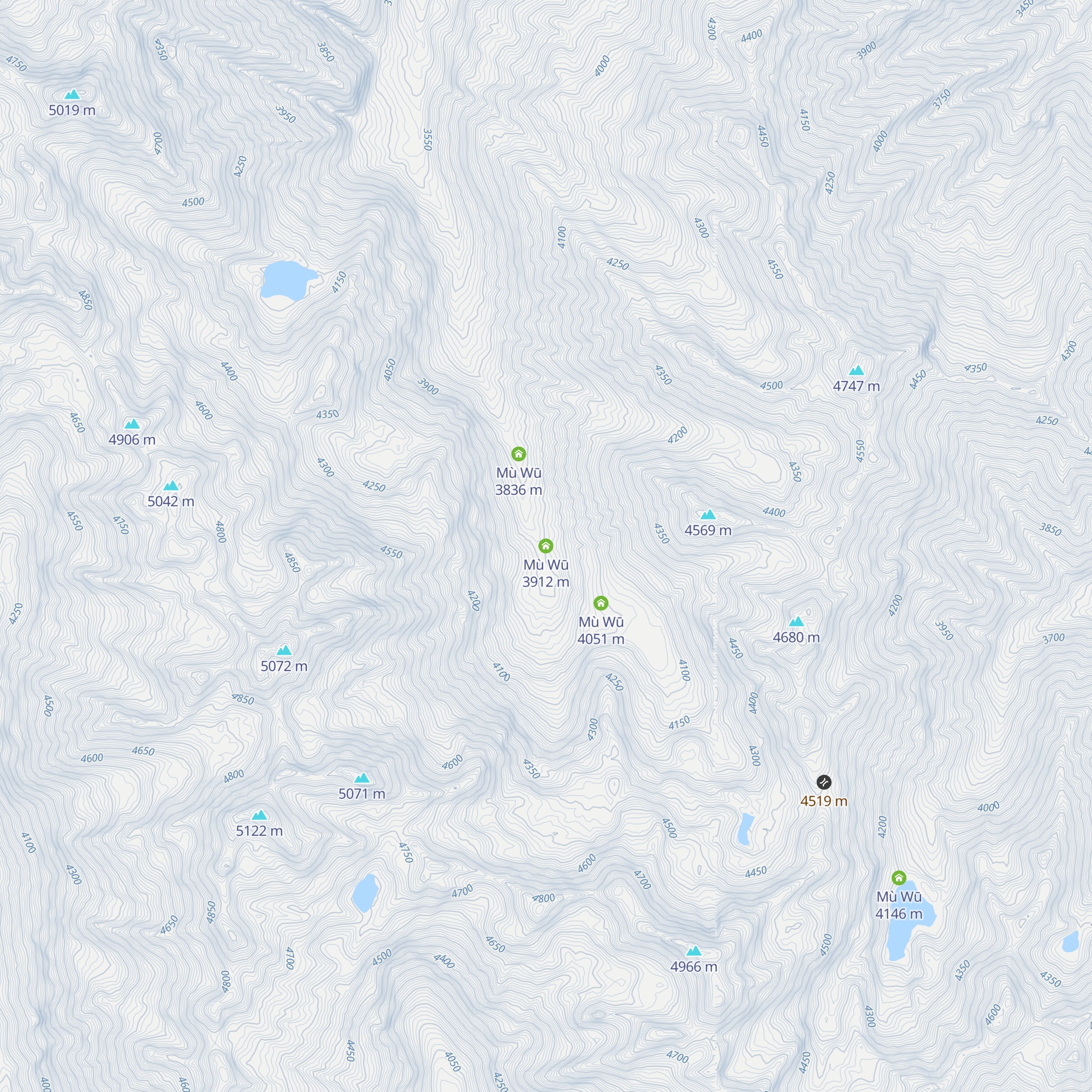 Mù Wū map