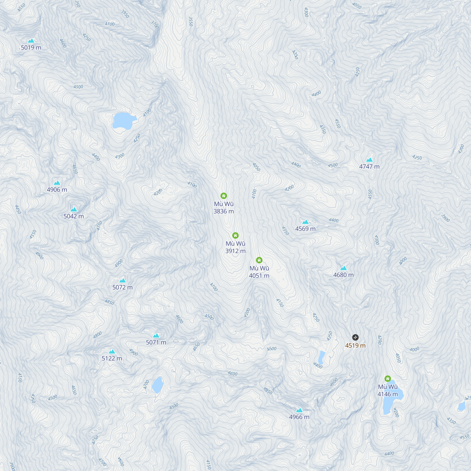 Mù Wū map