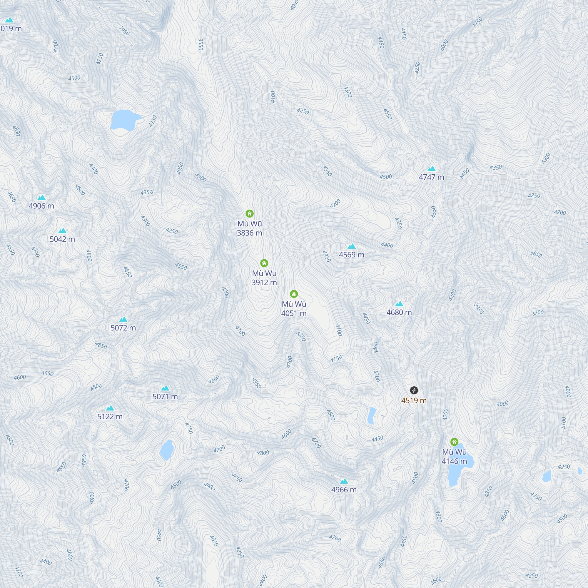 Mù Wū map