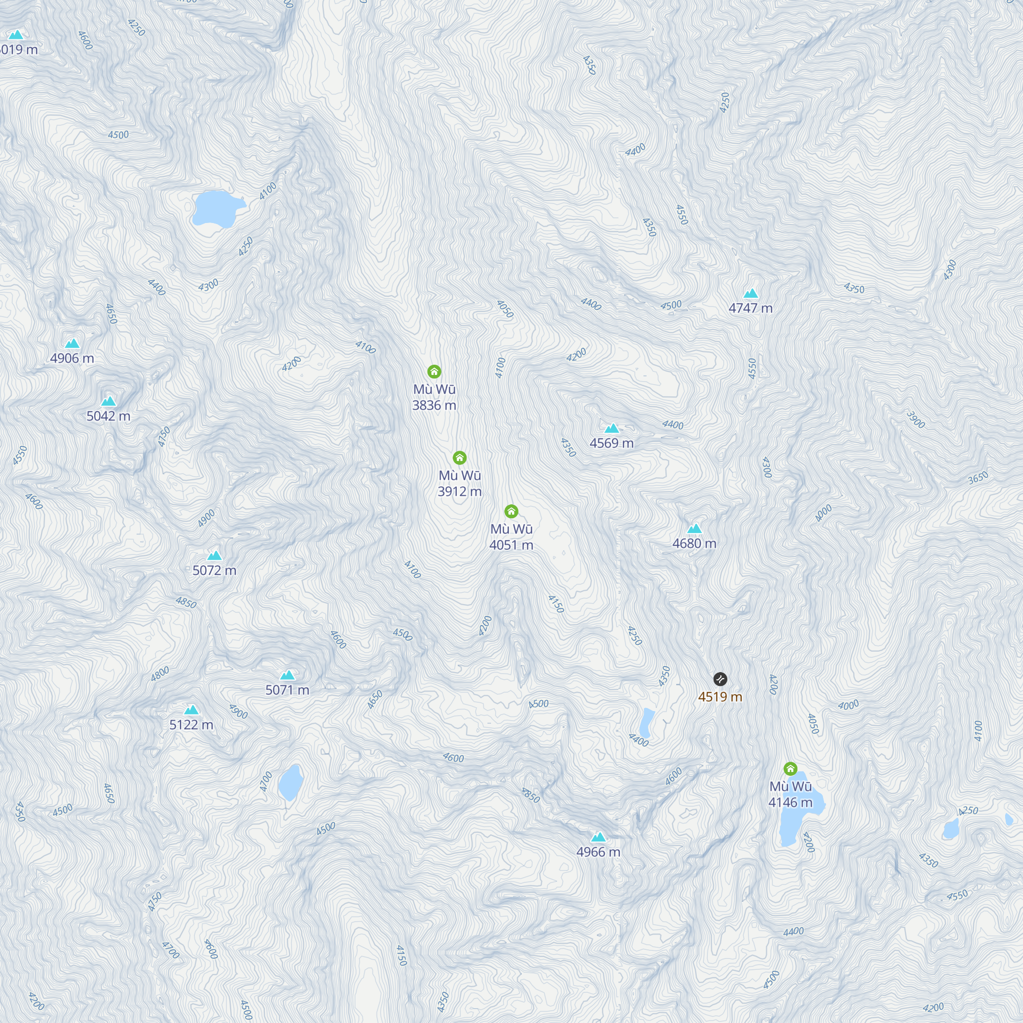 Mù Wū map