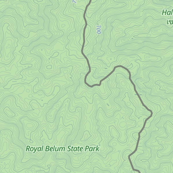 Map of Gunung Ulu Kaho