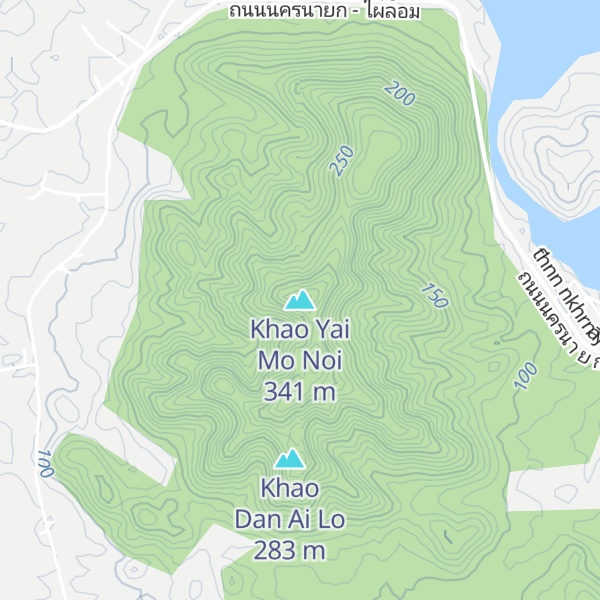 Map of Khao Yai Mo Noi