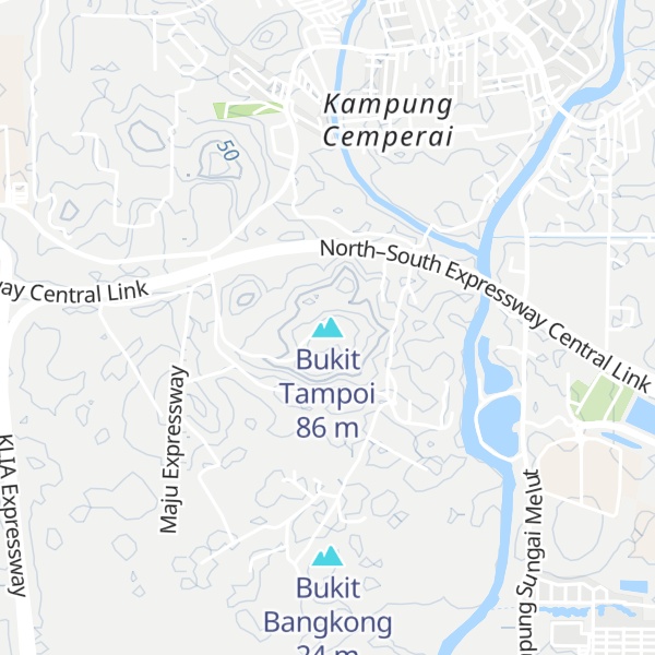 Map of Bukit Tampoi