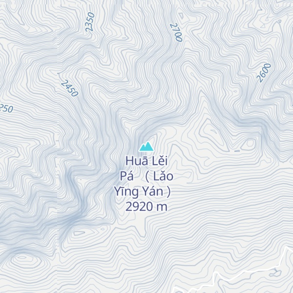 Map of Huā Lěi Pá （ Lǎo Yīng Yán ）