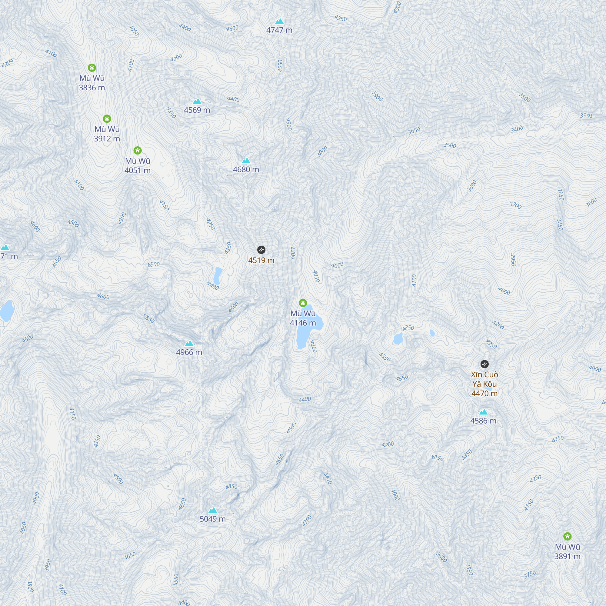 Mù Wū map