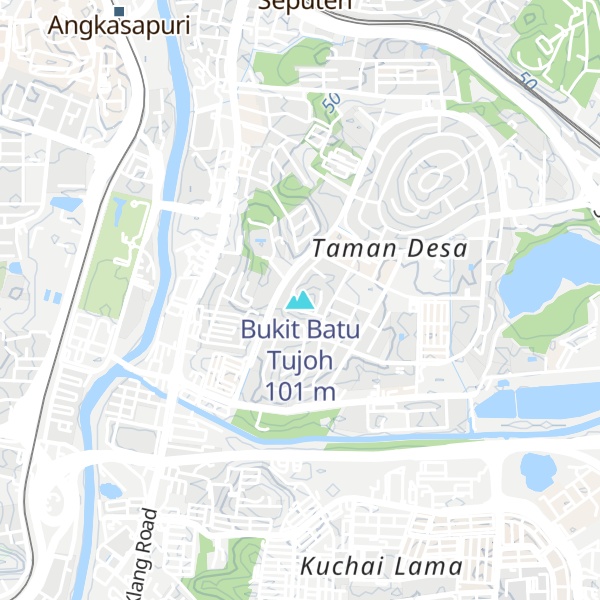 Map of Bukit Batu Tujoh