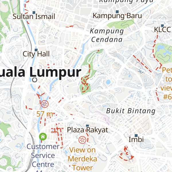 Map of Bukit Nanas