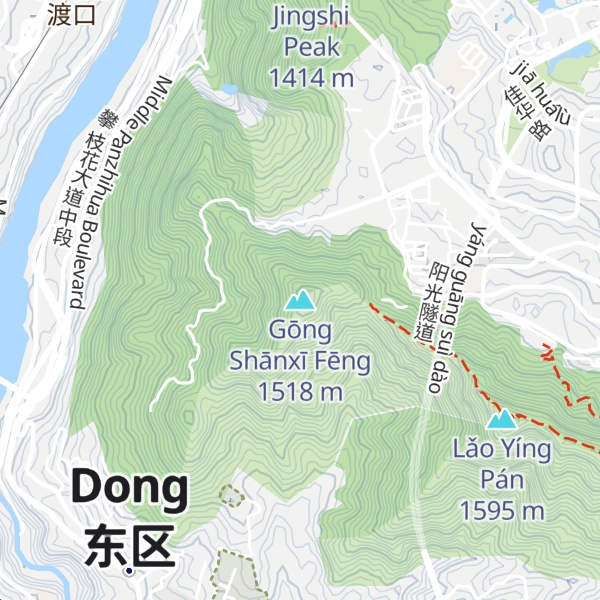Map of Gōng Shānxī Fēng