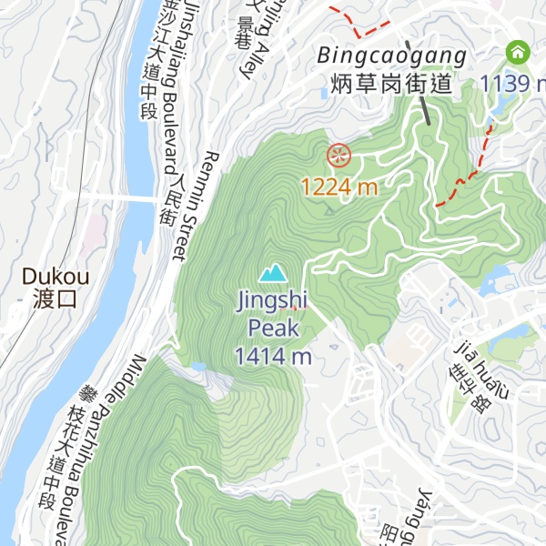 Map of Jingshi Peak