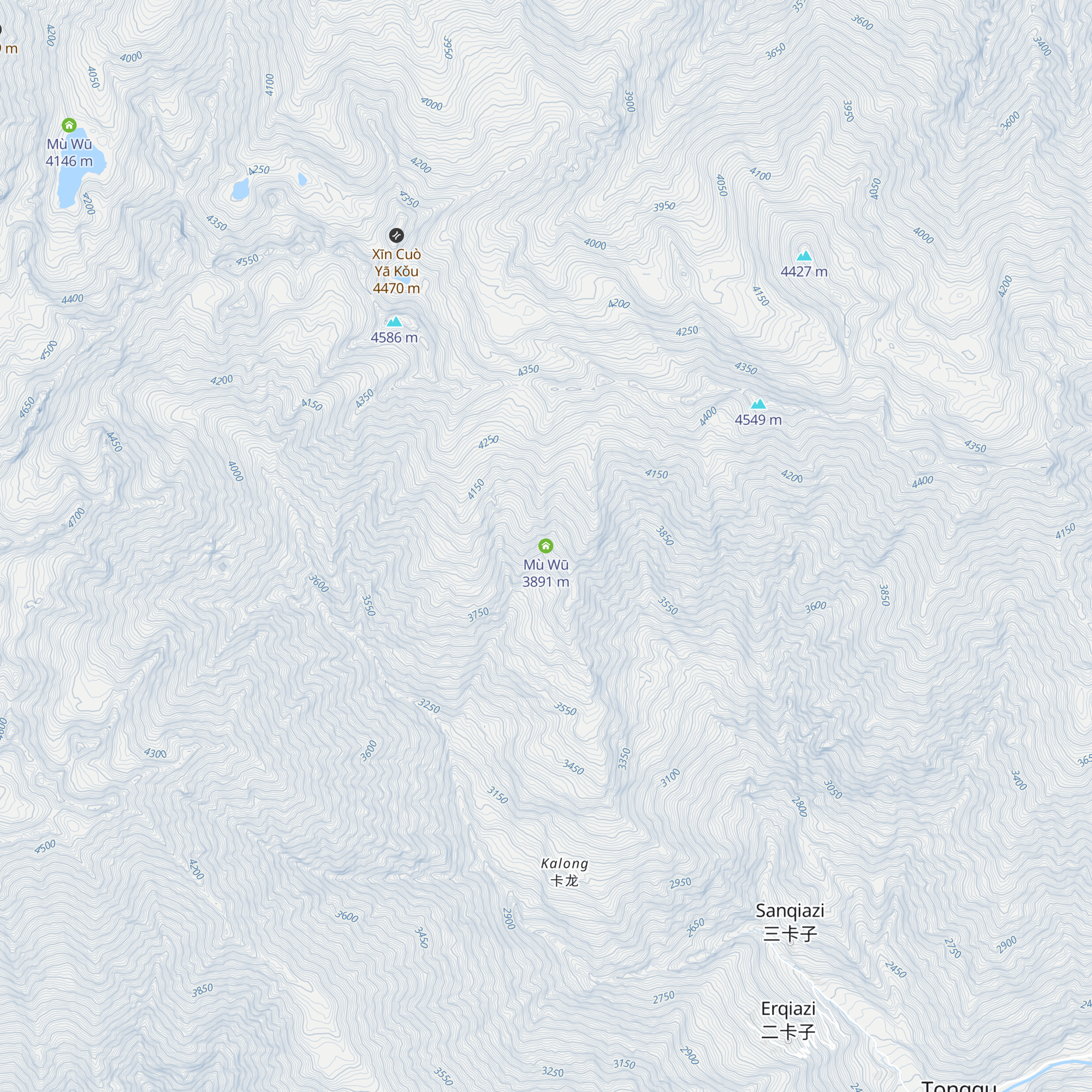 Mù Wū map