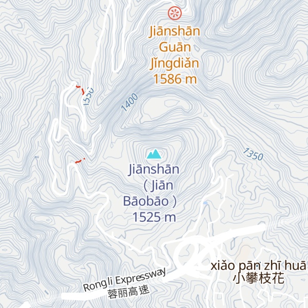 Map of Jiānshān （ Jiān Bāobāo ）