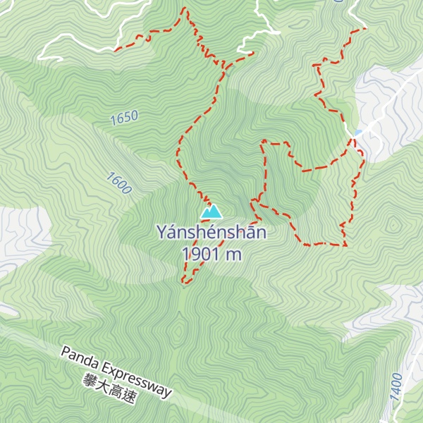 Map of Yánshénshān