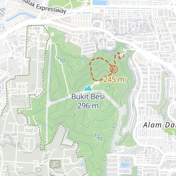 Map of Bukit Besi