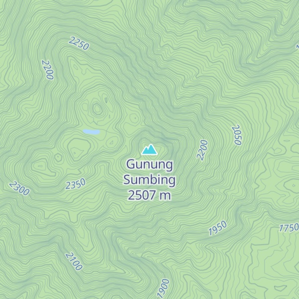 Map of Gunung Sumbing