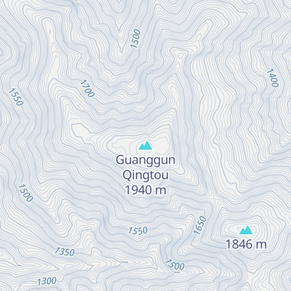 Map of Guanggun Qingtou