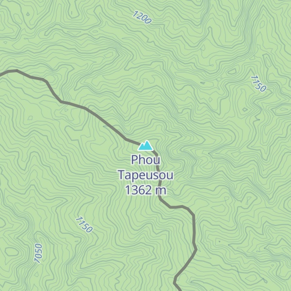 Map of Phou Tapeusou