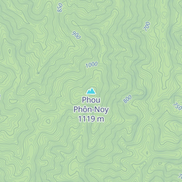 Map of Phou Phôn-Noy